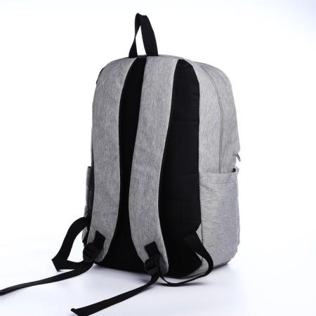 Young backpack from the textiles on lightning, Fulldorn, 3 pockets, color gray color-1