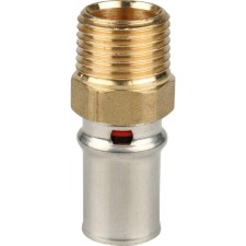 Муфта-пресс STOUT SFP-0001-001216, 1/2" х 16 мм, наружная резьба, латунь