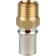 Stout SFP-0001-001216, 1/2 "x 16 mm, external threads, brass