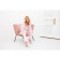 Women's shirt KAFTAN "Beautiful", white/pink color, size 40-42