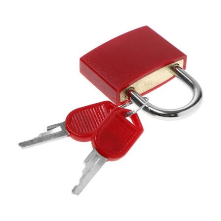 Castle of a hinged suitcase, medium, 30x42 mm, red-2