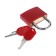 Castle of a hinged suitcase, medium, 30x42 mm, red