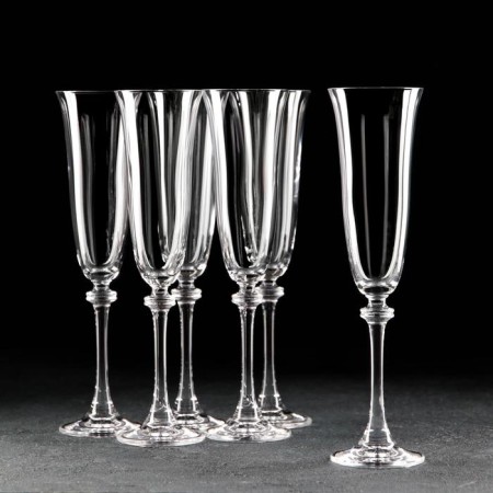 A set of glasses for champagne ASIO, 190 ml, 6 pcs