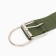 Collar "Comfort" Combined (polyester, art. Leather), 70 x 4 cm, Osh 48-58 cm, dark green