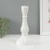 Glass of glass per 1 candle "Anita" White D = 2 cm 10x10x21.5 cm