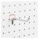 A single hook for a metal perforated panel, step 25 mm, d = 6 mm, l = 100 mm, chromium color