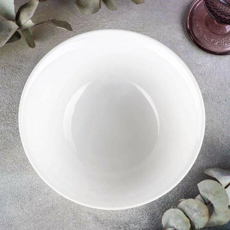 Porcelain salad Wilmax, 860 ml, d = 17.5 cm, white color-1
