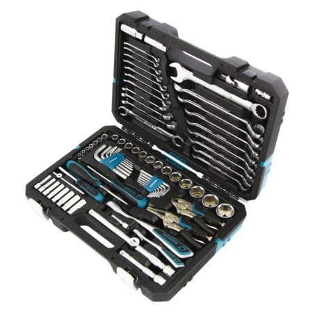 Tool set GROSS 14148, 78 before, 120 teeth, CRV, 1/4 ", 1/2"
