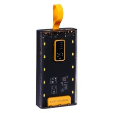 External battery CRR-33, 20,000 mAh, 2USB, Type-C, 2 A, display, black