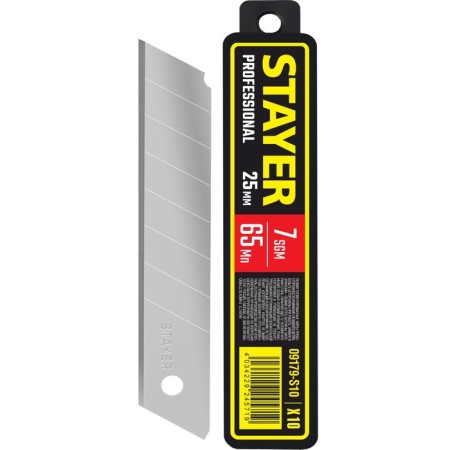 Segmented blades Stayer 09179-S10, 25 mm, 10 pcs.