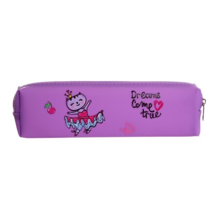 School pencil case with a zipper "cat", mix-2