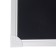 Magnetic-meat board, 90x120 cm, black, calligrata standard, in an aluminum frame, with a shelf