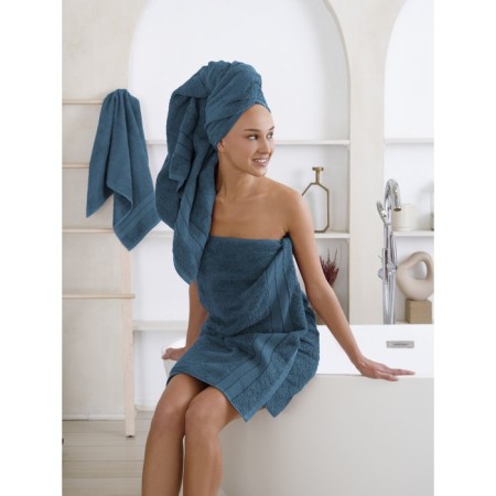 Set of terry towels Indigo, size 30x50 cm, 50x100 cm, 70x140 cm-1
