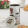 Bank with a lid for bulk products "Coffee", 900 ml, D = 8.5 cm, round, Mix drawing