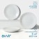 A set of dining plates "Diva", d = 23 cm, 6 pcs, glass ceramic, white color