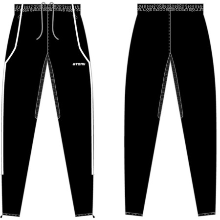 Pants training children's ATEMI, Black color, APNT-001JSS23-BLK, size 164