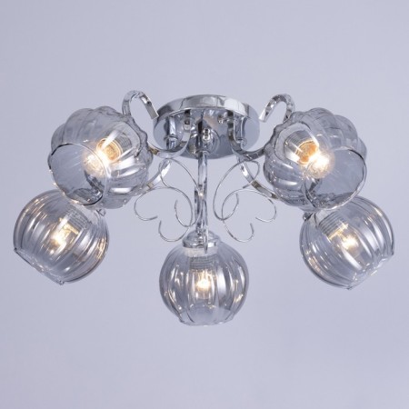Ashley chandelier 5x40W E27 chrome 55x55x20cm-1