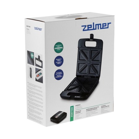 Sandwich Zelmer ZSM7400, 1400 W, anti -stick coating, black-7