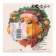 New Year's wipes “Happy New Year: Wreath”, single -layer, 24x24 cm, 50 pcs.
