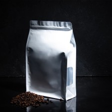 Eight -shirt package with a bottom -bottomed bottom with a tear -off lock and transparent folds, white, 20 x 30 cm 970473