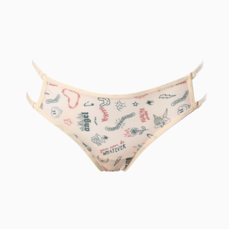 Cowards female brazilians (mesh), beige color, size 48-4