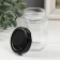 Bank for candles glass with a hexagon lid is a transparent 150 ml 5.8x5.8x9 cm