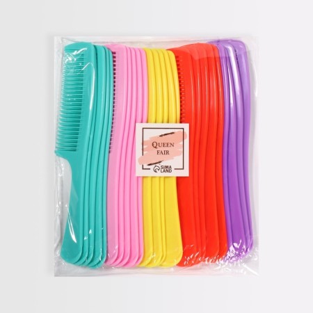 Comb, 21 × 4.5 cm, packing 25 pcs, color mix-6