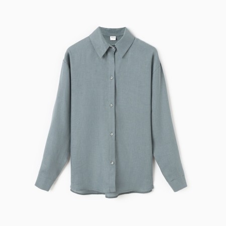 Female blouse minku: safari color green, size 52