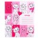 Notebook in a large cage 12 sheets, 5 types of mix, cover coated cardboard, cats aristocrats