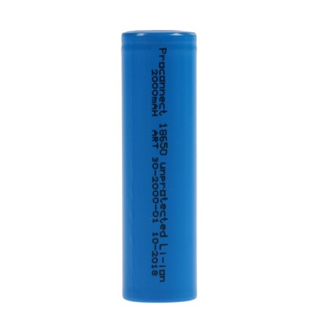 REXANT battery, 18650 Unprotected, Li-Ion, 2000 mAh, 3.7 V, individual packaging