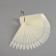 Palette for varnishes on a ring, 50 nails, oval shape, ivory color