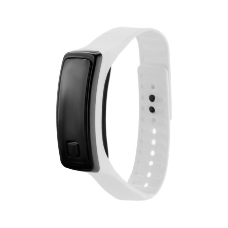Watch of wrist, electronic children's "glare", silicone strap, dial 5 x 2 cm, white-2
