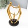 Polystone souvenir "Strength in unity" gold 12x17.5x26.5 cm