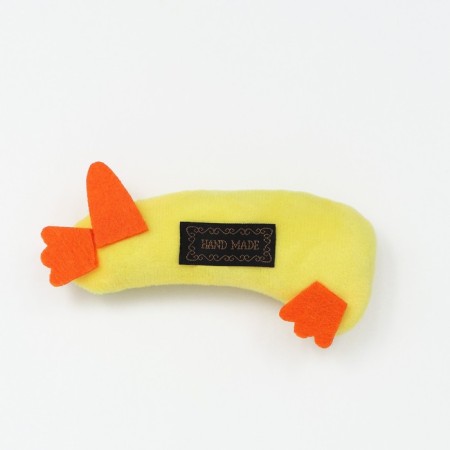 A toy for cats with cat mint "chicken", 10 cm, yellow-2