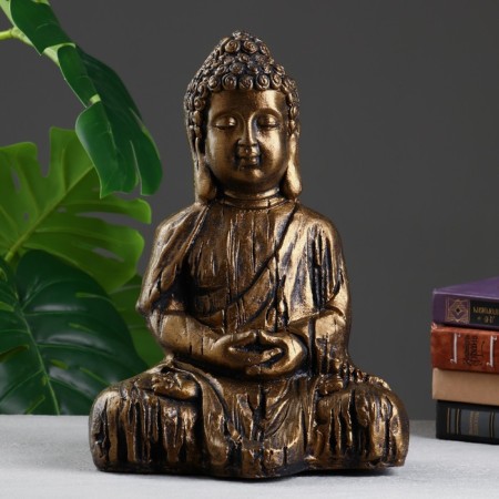 Figure "Buddha prays" bronze, 33x23x18cm