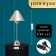 Table lamp with lampshade Risalux "Nialla" Modern, E27, 3 W, silver, 23 × 23 × 51.5 cm
