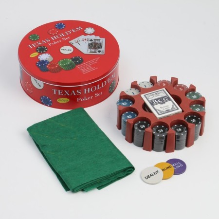 Poker, set for the game (maps 2 decks, chips 240 pcs.), 60 x 90 cm-1