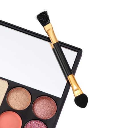 A set of decorative cosmetics (glitter, highlighter, eyebrow shadows, eye shadow)-5