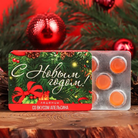 Ledes "Happy New Year!" with an orange taste, 16 g-1