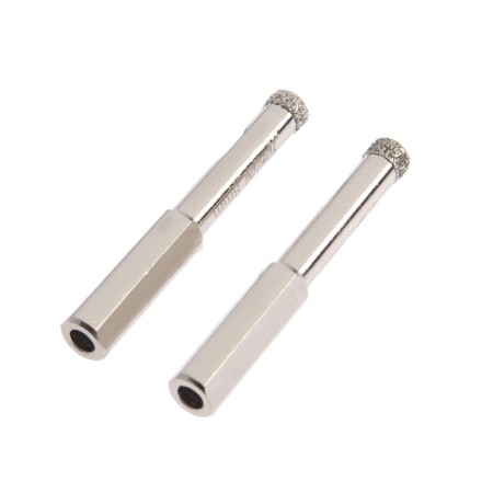 Diamond drill on glass and ceramics of the tundra, trihedral shank, 8 x 65 mm, 2 pcs.-2