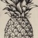 Towel kitchen shade PineApple 35x60 cm, 100% cotton, 160g/m2