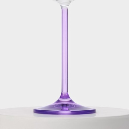 A set of glass glasses for champagne Rainbow Fresh, 210 ml, decor, 6 pcs-2