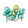 Set for creating compositions from balloons, set of 52 pcs., Gold, Green