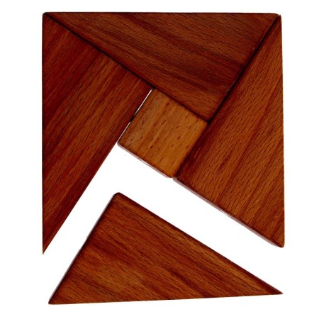 Magnetic puzzle according to the early development system, 5 parts-3
