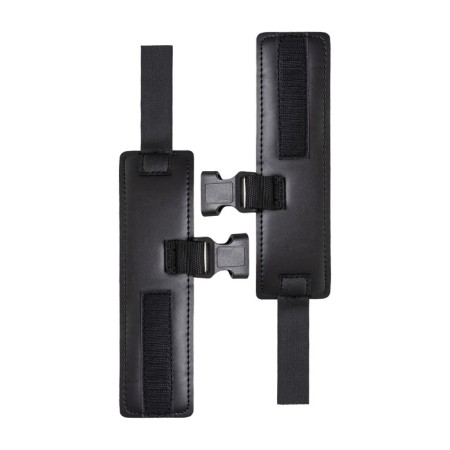 Collar with handcuffs Toyfa Theater, PVC, 44 cm, black color-4