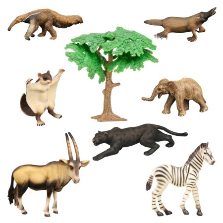Set of figures "World of Wild Animals", 8 figures