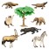 Set of figures "World of Wild Animals", 8 figures