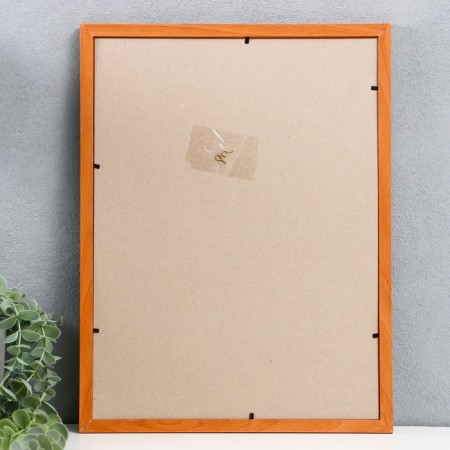 Photo frame wood 30x40 cm, No. 1, 17 mm, amber (plastic screen)-2