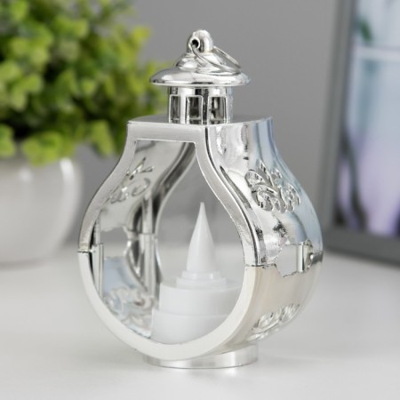 Nightmare "frozen candle" 3xlr1130 silver 5x7.5x12 cm Risalux