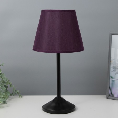 Eleanor desktop lamp 1x15W E27 black/purple 22x22x42cm Risalux